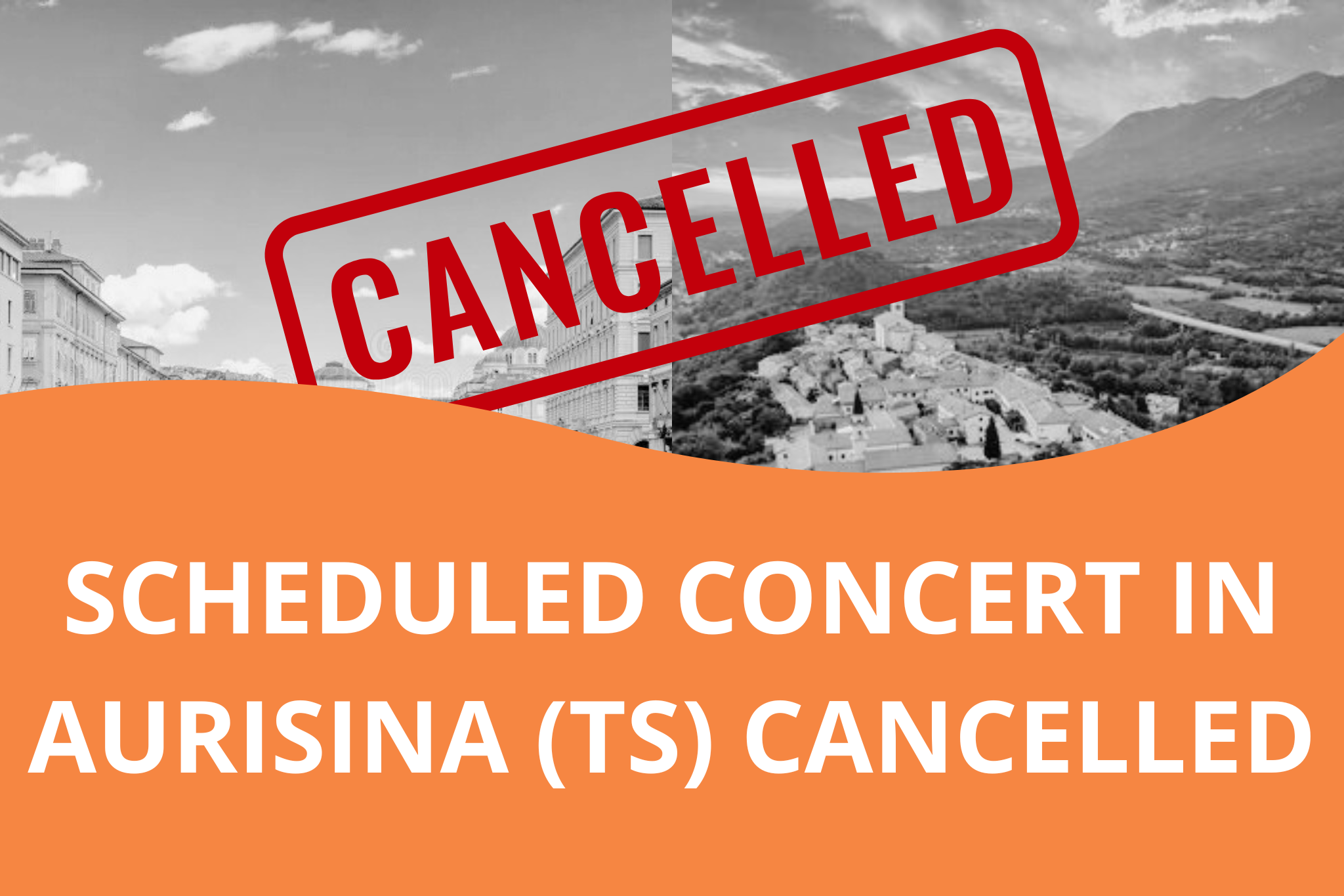 Scheduled Concert in Aurisina (TS) Cancelled